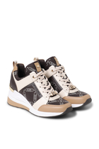 Georgie Leather & Canvas Sneakers